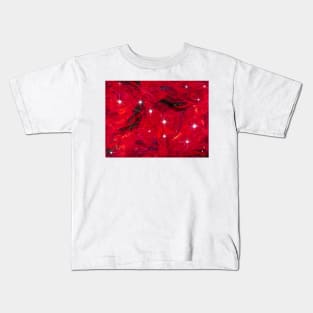 Big Dipper In Red Space Kids T-Shirt